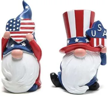 Patriotic Gnomes for July - Festive Home Decor