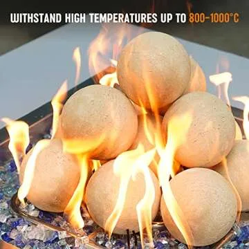 Ceramic Fire Balls for Stylish Fire Pits and Fireplaces
