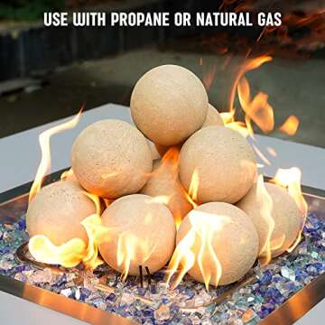 Ceramic Fire Balls for Stylish Fire Pits and Fireplaces