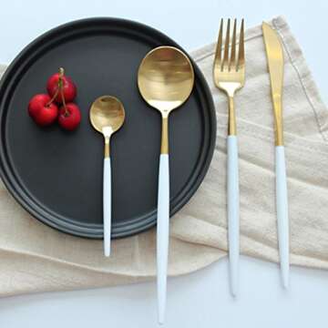 Jinsen Stainless Steel Flatware Set - Elegant Dining Experience