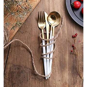 Jinsen Stainless Steel Flatware Set - Elegant Dining Experience