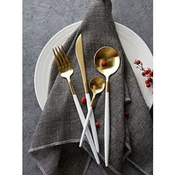Jinsen Stainless Steel Flatware Set - Elegant Dining Experience