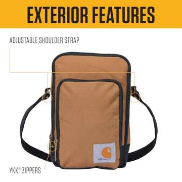 Carhartt Zip Crossbody Bag - Perfect for Travel and Adventures