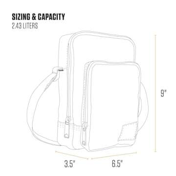 Carhartt Zip Crossbody Bag - Durable and Adjustable Design