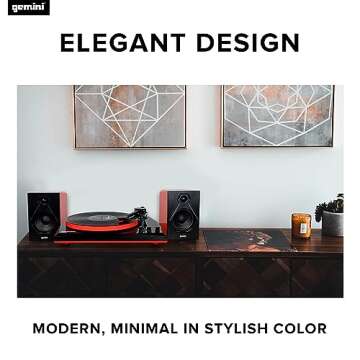 Gemini TT-900 Turntable - 3-Speed with Bluetooth Speakers