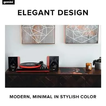 Gemini TT-900 Turntable - 3-Speed with Bluetooth Speakers