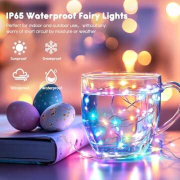 Brightown 12 Pack Easter LED Fairy Lights - Waterproof