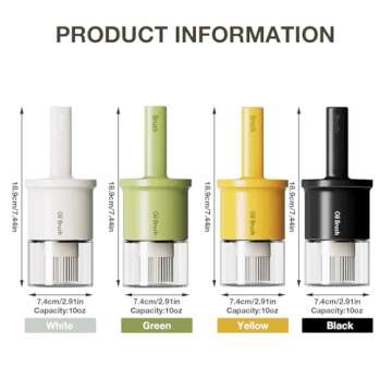 YARRAMATE Glass Oil Dispenser with Brush for Cooking