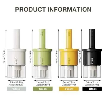 YARRAMATE Glass Oil Dispenser with Brush for Cooking