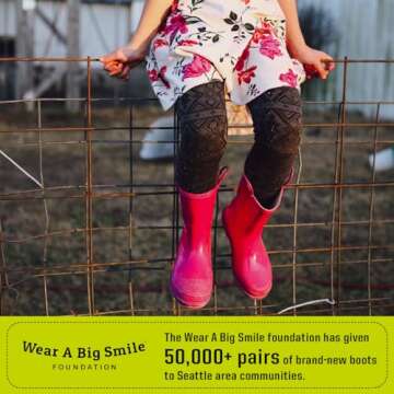 Western Chief Kids Waterproof Rubber Classic Rain Boot with Pull Handles, Pink, 4 M US Big Kid