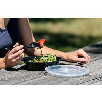 Meal Prep Container Reusable with Lids [25 Set- 24oz] Round Ideal-Food Prep Containers, Food Storage Bento Box | Stackable | Microwave | Dishwasher | Freezer Safe.