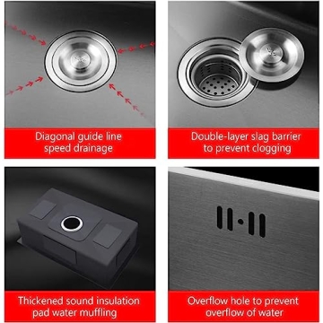 Stylish ARTLINE Black Kitchen Sink with Complete Accessories