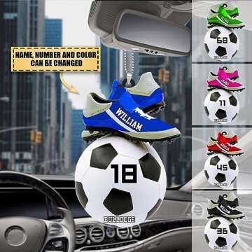 Custom Soccer Ornament - Perfect Holiday Gift for Fans