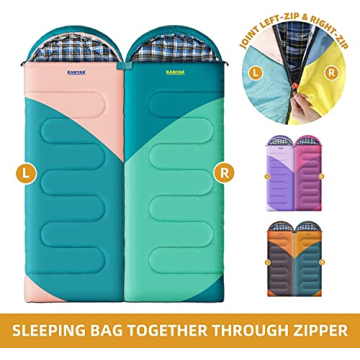 KANYAK Sleeping Bag for All Ages Perfect for Camping