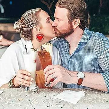 Valentine’s Day Heart Earrings Set 14/19 Pairs for Women