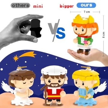 Nativity Advent Calendar 2025 Building Blocks Gift for Kids