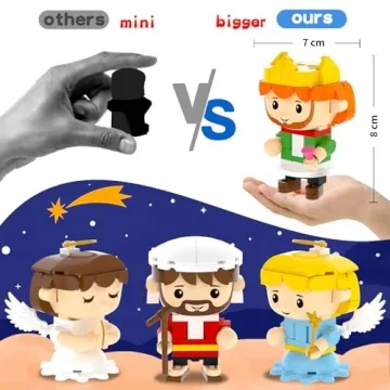 Nativity Advent Calendar 2025 Building Blocks Gift for Kids