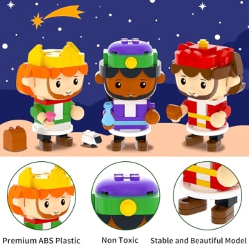 Nativity Advent Calendar 2025 Building Blocks Gift for Kids