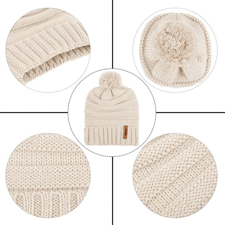 Aneco Winter Hat Scarf Gloves Set for Men & Women