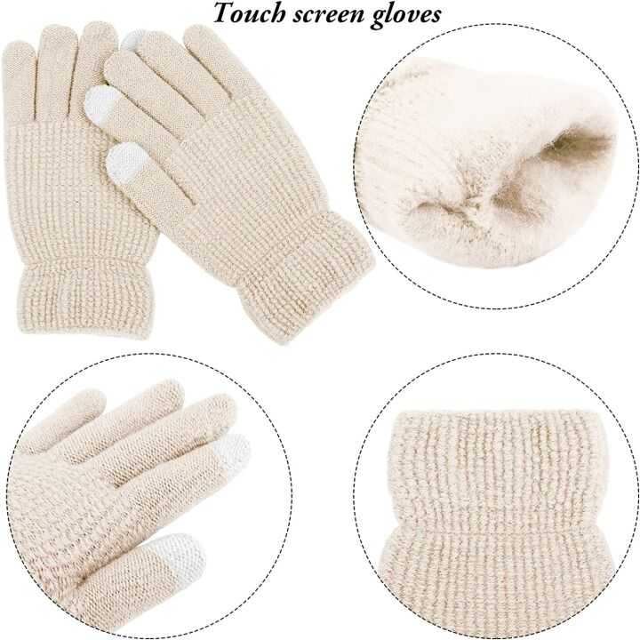 Aneco Winter Hat Scarf Gloves Set for Men & Women