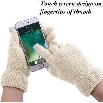 Aneco Winter Hat Scarf Gloves Set for Men & Women