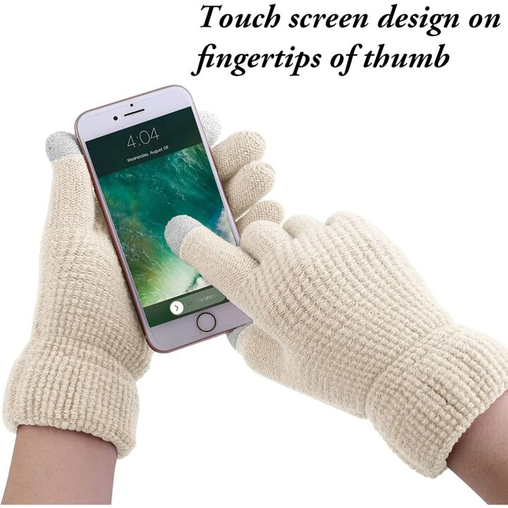 Aneco Winter Hat Scarf Gloves Set for Men & Women