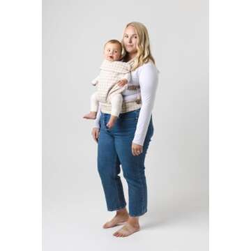 Mabē Monarch Ergonomic Baby Carrier - Premium Cotton Soft Structured Infant Carrier with Hip Health...