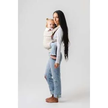 Mabē Monarch Ergonomic Baby Carrier - Premium Cotton Soft Structured Infant Carrier with Hip Healthy Design, 3 Carry Positions for Newborn to Toddler (7-35lbs), Lightweight & Breathable (Houndstooth)