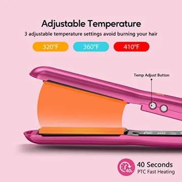Terviiix Mini Flat Iron with Adjustable Temperature and Travel Size