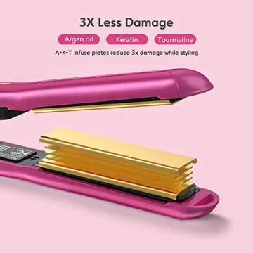 Terviiix Mini Flat Iron with Adjustable Temperature and Travel Size