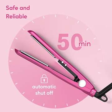 Terviiix Mini Flat Iron with Adjustable Temperature and Travel Size