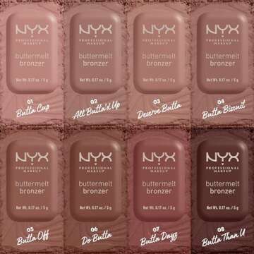 NYX PROFESSIONAL MAKEUP Matte Buttermelt Bronzer, Longwear Face Makeup with Up to 12 Hours of Wear, Vegan Formula - All Butta'd Up