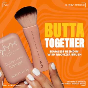NYX PROFESSIONAL MAKEUP Matte Buttermelt Bronzer, Longwear Face Makeup with Up to 12 Hours of Wear, Vegan Formula - All Butta'd Up