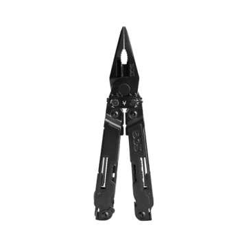 SOG PowerAccess Well-Rounded One-Handed Lightweight Daily Pocketable Stainless Steel Multi-Tool for Backcountry| 18 Tools, Black