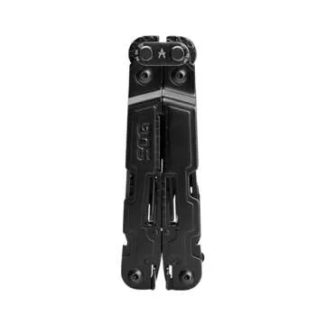 SOG PowerAccess Well-Rounded One-Handed Lightweight Daily Pocketable Stainless Steel Multi-Tool for Backcountry| 18 Tools, Black
