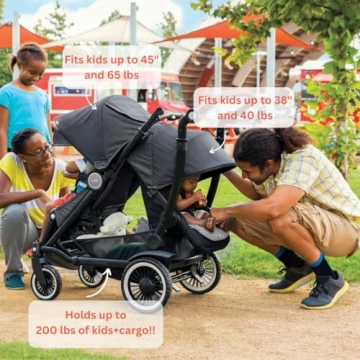 Austlen Entourage 2.0 Double Stroller in Navy