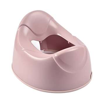 BEABA Ergonomic Training Potty, Provides Comfort and Support, Lightweight & Portable, Compact Toddler Potty (Rose)