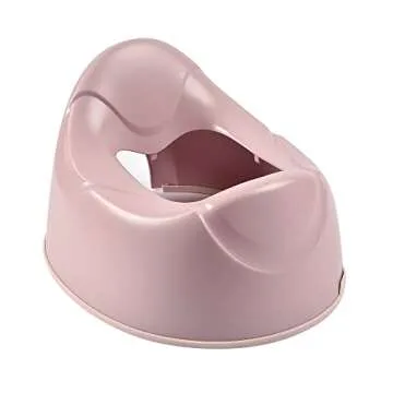 BEABA Ergonomic Training Potty, Provides Comfort and Support, Lightweight & Portable, Compact Toddler Potty (Rose)