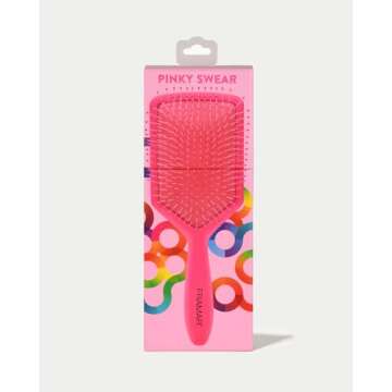Framar Detangler Brush, Paddle Brush – Elegant Detangling Brush, No more Tangles Hair Brush – Hair Brushes for women, men and children (Pink)