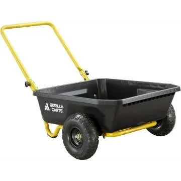 Gorilla Carts GCR-4 Poly Dump Cart 300 lb Capacity