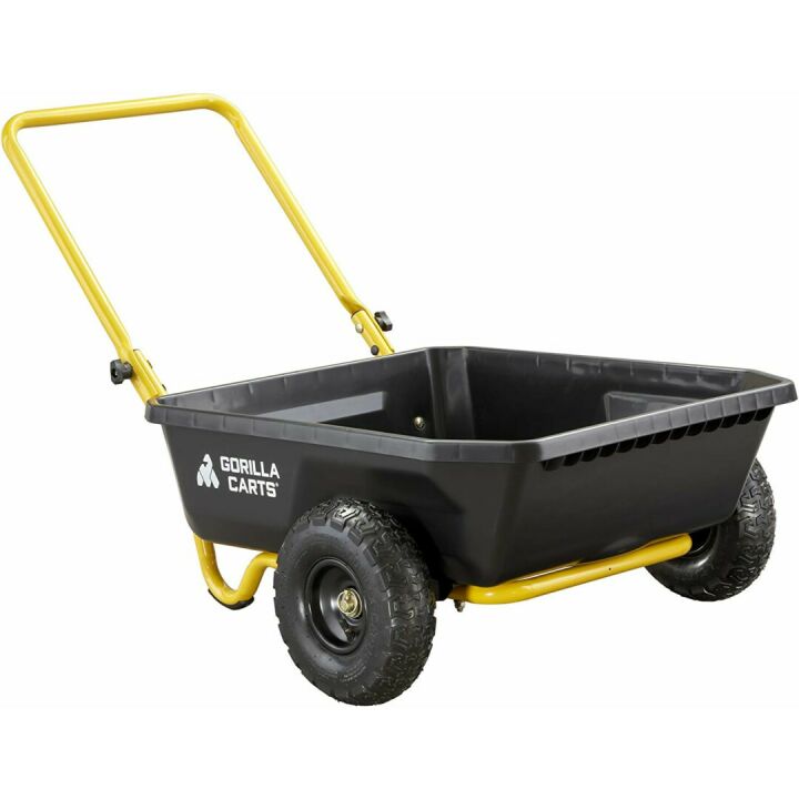 Gorilla Carts GCR-4 Poly Dump Cart 300 lb Capacity