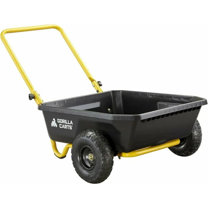Gorilla Carts GCR-4 Poly Dump Cart 300 lb Capacity