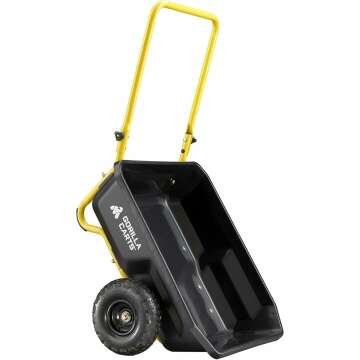 Gorilla Carts GCR-4 Poly Dump Cart 300 lb Capacity