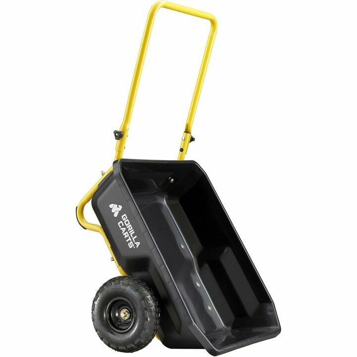 Gorilla Carts GCR-4 Poly Dump Cart 300 lb Capacity