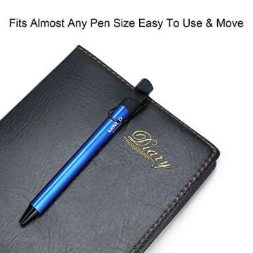 Versatile Stainless Steel Pen Clips for Notebooks and Journals