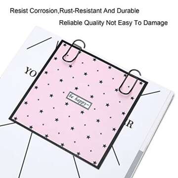 Versatile Stainless Steel Pen Clips for Notebooks and Journals