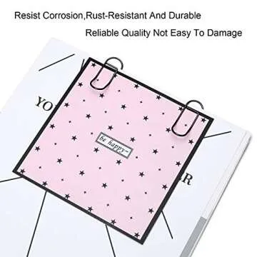 Versatile Stainless Steel Pen Clips for Notebooks and Journals