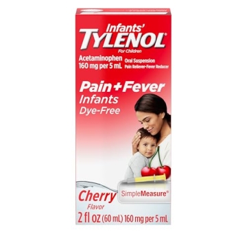 Tylenol Infants Oral Suspension with 160 mg Acetaminophen, Pain and Fever Relief for Sore Throat, He...
