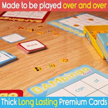 THE BAMBINO TREE Sight Word Bingo Game Level 1 and 2 - Learn to Read Vocabulary for Kindergarten 1st Grade - Dolch's Fry's Words Lists