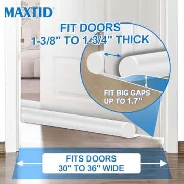 MAXTID Under Door Draft Stopper - Block Noise & Cold